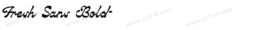Fresh Sans Bold字体转换